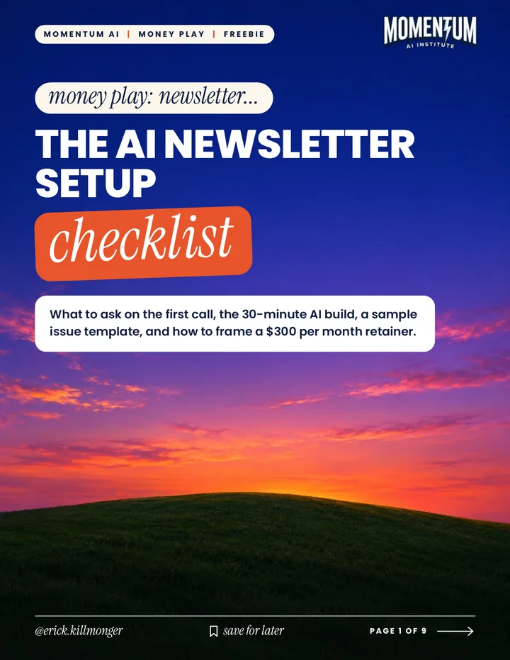 Cover of The AI Newsletter Setup Checklist